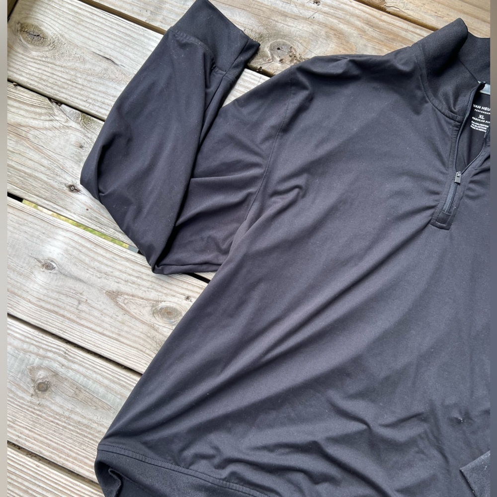 Van Heusen long sleeve black half zip extra large shirt - Men’s - Picture 5 of 7